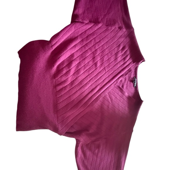 Fashion Nova elegant wine-colored women's sweater, size XS, made of viscose - Picture 2 of 11